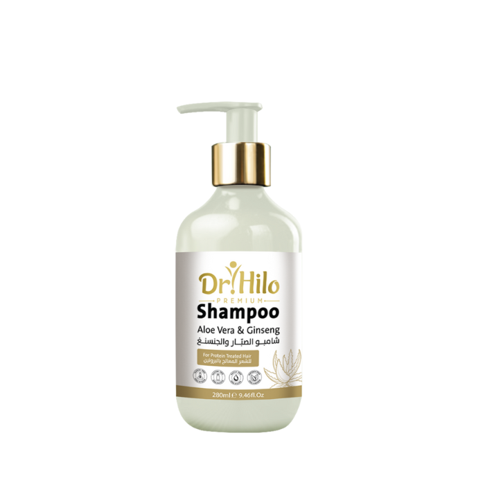 Dr Hilo Aloe Vera & Ginseng Shampoo for protein treated hair 280ml