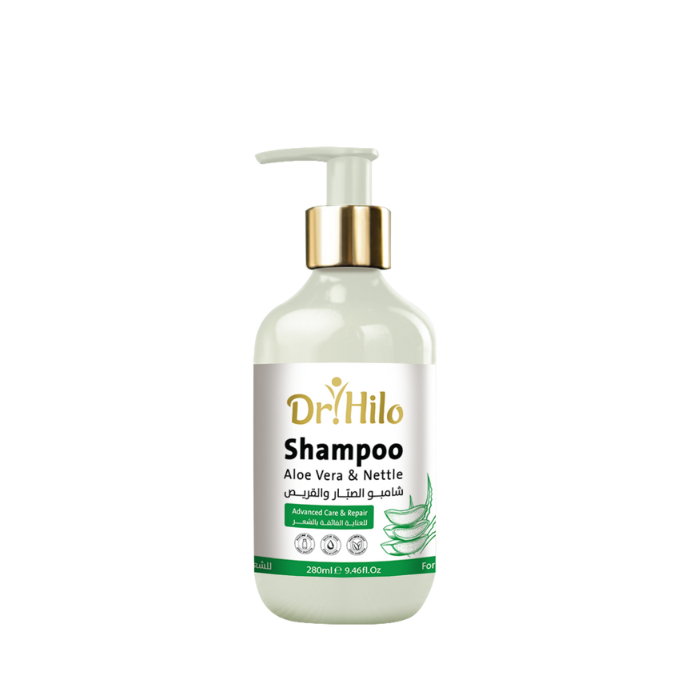 Dr Hilo Aloe Vera & Nettle Shampoo for hair loss and oily dandruff 280ml