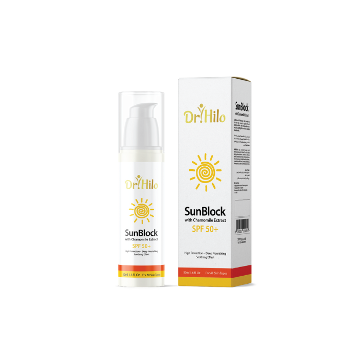 Dr Hilo Sunblock Cream with high protection SPF50, supported with vitamins and chamomile 50ml