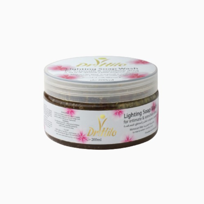 Dr Hilo Sensitive Areas & Body Whitening Wash (Moroccan soap) 200ml