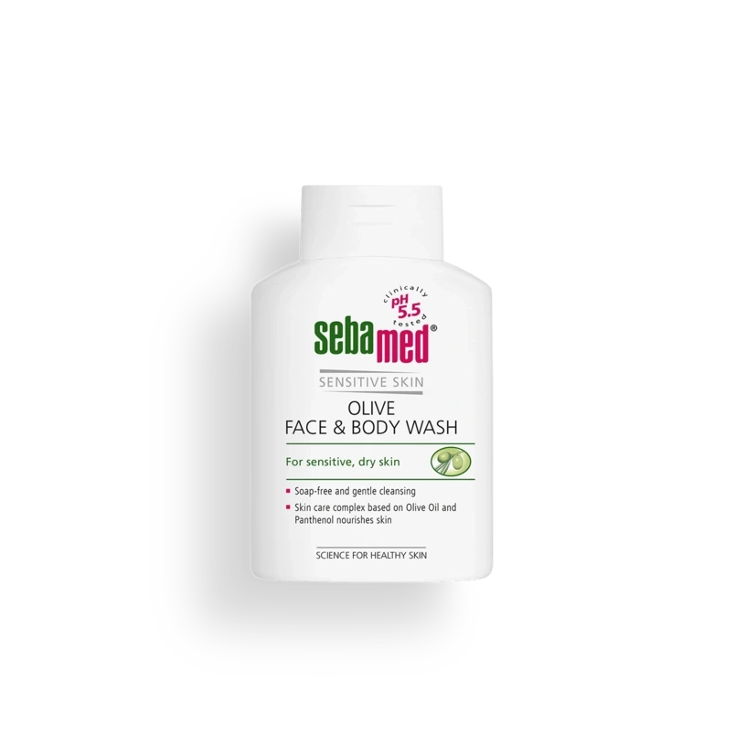 SebaMed Sensitive Skin Liquid Face and Body Wash Olive Oil 200ml