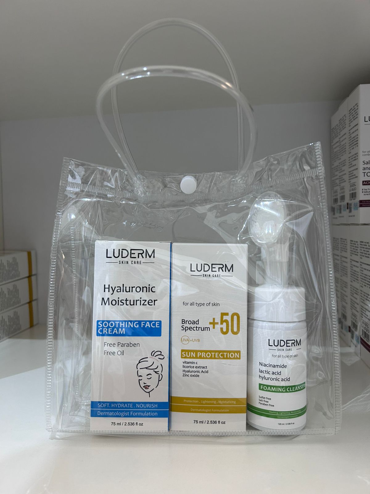 Luderm Package Moisturizer + Sunscreen + Free Cleanser