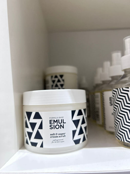 Emulsion Salt & Sugar Cream Scrub Unfragranced 350ml