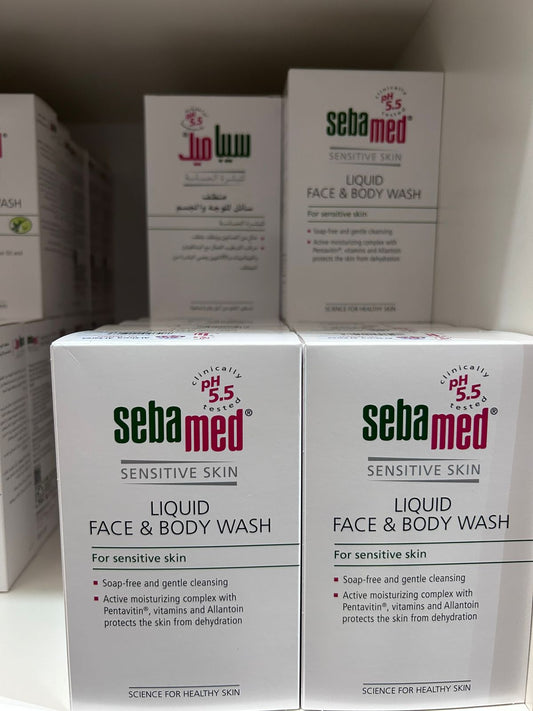 SebaMed Sensitive Skin Liquid Face and Body Wash 200ml