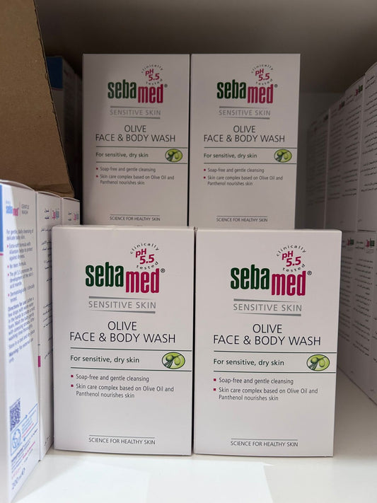 SebaMed Sensitive Skin Liquid Face and Body Wash Olive Oil 200ml