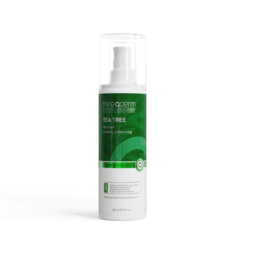 mineaderm Tea Tree Face Wash Soothing and Cleansing 200ml