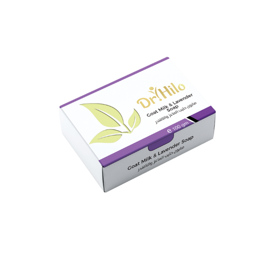 Dr Hilo Goat Milk & Lavendar Soap for skin moisturizing and wrinkle-resistance 100g