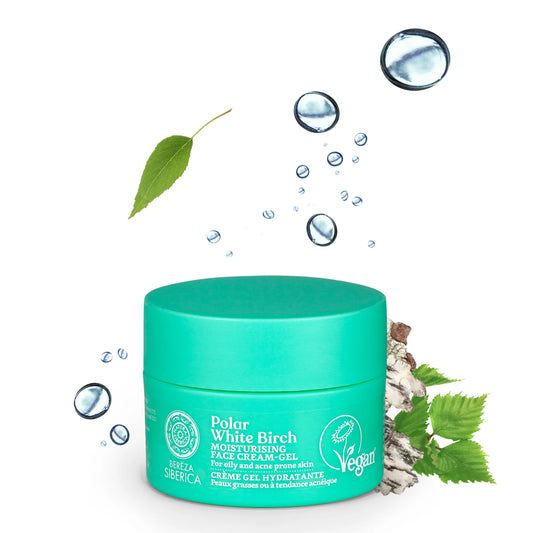 Natura Siberica Polar White Birch Moisturizing Face Cream-Gel, for oily & acne prone skin 50 ml