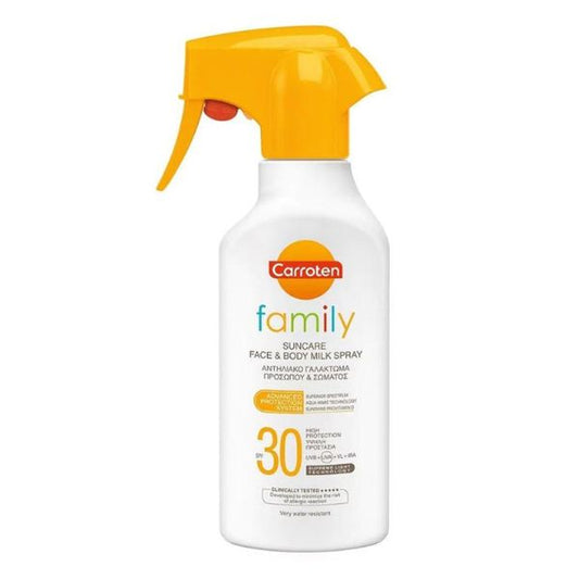 Carroten Family Suncare Face and Body Milk Spray SPF30 270ml