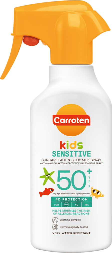 Carroten Kids Sensitive Suncare Face and Body Milk Spray SPF50 270ml