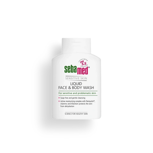 SebaMed Sensitive Skin Liquid Face and Body Wash 200ml
