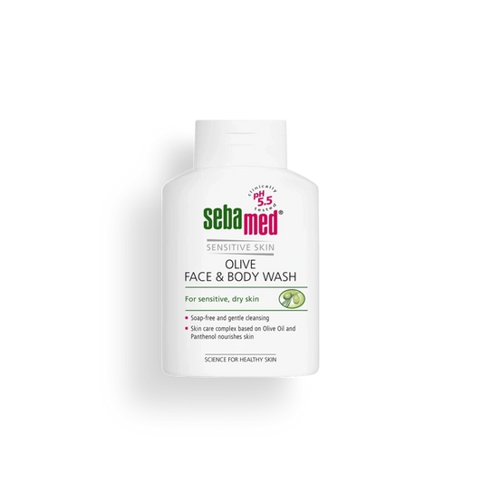 SebaMed Sensitive Skin Liquid Face and Body Wash Olive Oil 200ml