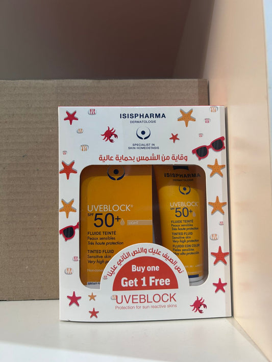 ISISPHARMA UVBlock Fluid Tinted SPF50 Offer 1+1