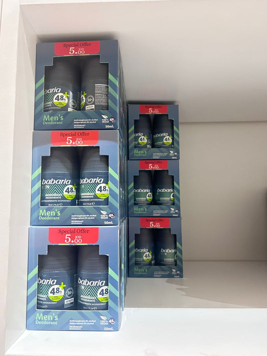 Babaria Men's Deodorant Offer 1+1 50ml