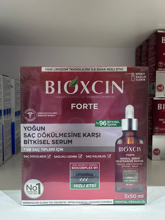 Bioxcin Forte Serum 3x50ml Intensive Hair Loss Herbal Serum