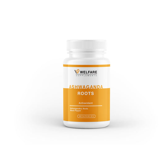Welfare Ashwagandha Roots 500mg 30 Cap