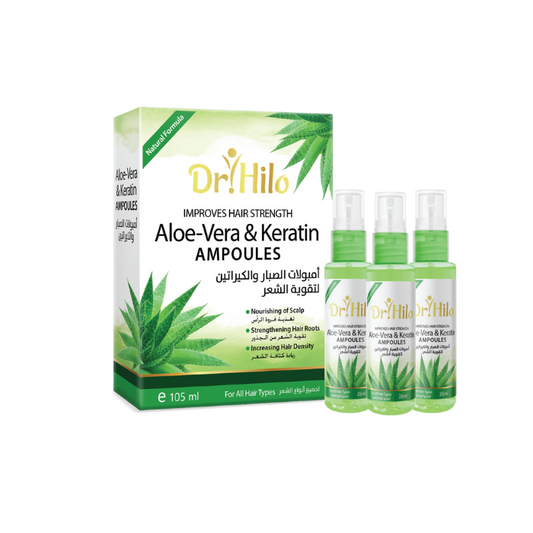 Dr Hilo Aloe Vera & Keratin Ampoules for stimulating hair growth and increasing density 35mlx3